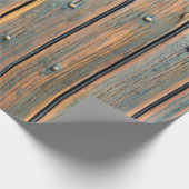 Bruin houten paneel cadeaupapier (Hoek)