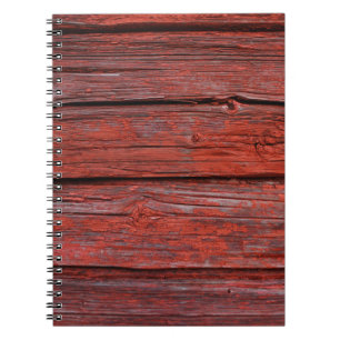 Bruin houten plank notitieboek