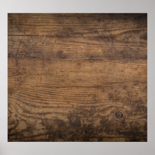 Bruin Houten Textuur Abstracte Achtergrond Poster