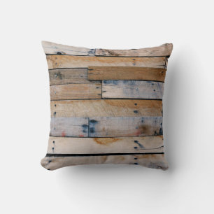 Bruin houten wand kussen