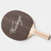  bruin houtnerf paneel ping pong paddle tafeltennisbatje (Zijkant)