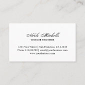 bruin houtnerf visitekaartsjabloon visitekaartje (Achterkant)