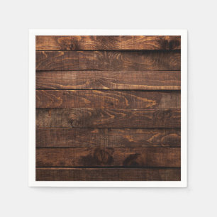 Bruin houtpapier Napels Servet