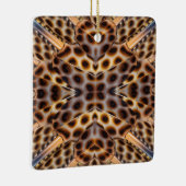 Bruin kaleidoscoop keramisch ornament (Rechts)