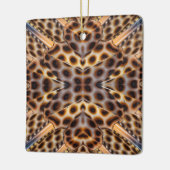 Bruin kaleidoscoop keramisch ornament (Links)