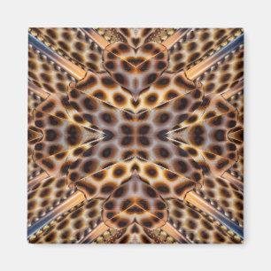 Bruin kaleidoscoop magneet
