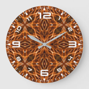 Bruin Kaleidoscoop Mandala Patroon Grote Klok