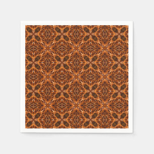 Bruin Kaleidoscoop Mandala Patroon Servet