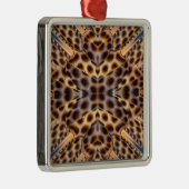 Bruin kaleidoscoop metalen ornament (Rechts)
