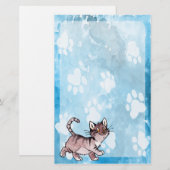 Bruin Kat Briefpapier (Voorkant / Achterkant)