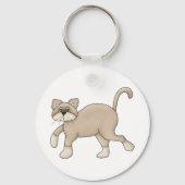 Bruin kattenwandelaars sleutelhanger (Voorkant)