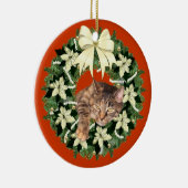 Bruin kerstmis keramisch ornament (Rechts)