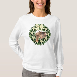 Bruin kerstmis t-shirt