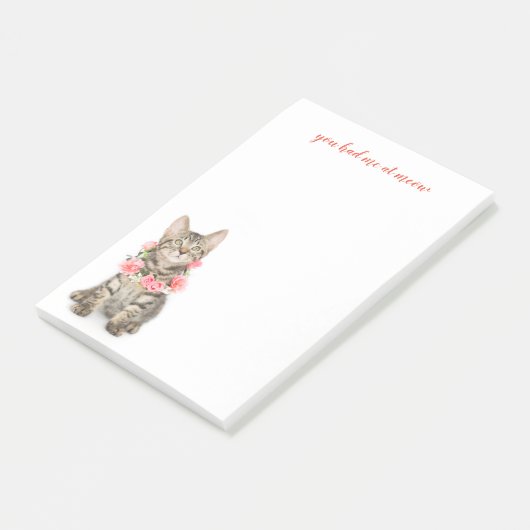 Bruin Ketting met ventilator Post-it® Notes (Schuin)