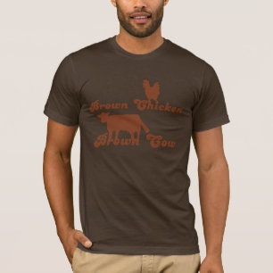 Bruin-kipbruine kabeljauw T-shirt