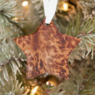 Bruin Koeienhuid Dierenprint Ornament