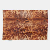 Bruin Koeienhuid Dierenprint Theedoek (Horizontaal)