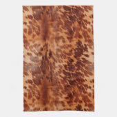 Bruin Koeienhuid Dierenprint Theedoek (Verticaal)