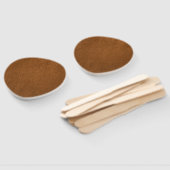 Bruin Koeienhuid leder textuur Handwaaier (Niet-gemonteerd)