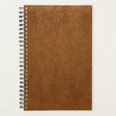 Bruin Koeienhuid leder textuur Planner (Voorkant)