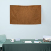 Bruin Koeienhuid leder textuur Spandoek (Beurs)