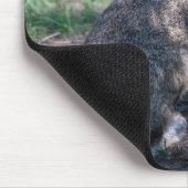 Bruin Konijn, Rust in Natuur Muismat (Hoek)