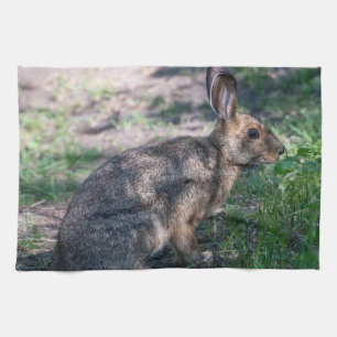 Bruin Konijn, Rust in Natuur Theedoek