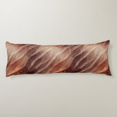 Bruin koper geïnspireerde gradiënt moderne luxe lichaamskussen (Achterkant)