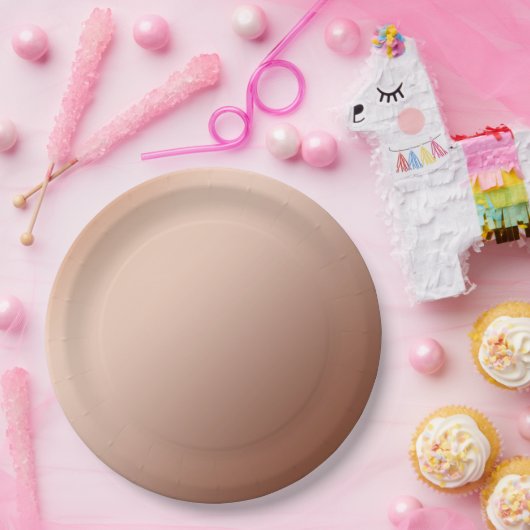 Bruin Koper Infusiegradiënt, Bruiloft Borden Papieren Bordje (Feest)