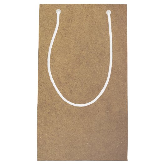 Bruin Kraft-document Stijl Klein Cadeauzakje (Voorkant)