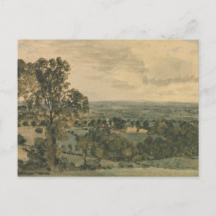 bruin landschap natuur schilderachtig briefkaart