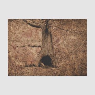  bruin landschap Roestboomstructuur Tissuepapier