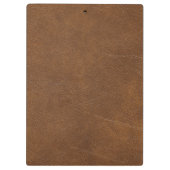 Bruin leder klembord (Achterkant)