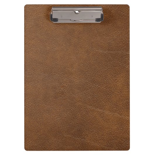 Bruin leder klembord (Voorkant)
