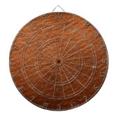 Bruin-leder-kunstklep Dartbord (Voorkant)