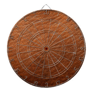 Bruin-leder-kunstklep Dartbord