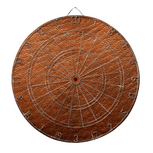 Bruin-leder-kunstklep Dartbord (Voorkant)