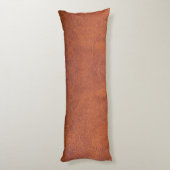 Bruin leder lichaamskussen (Achterkant (Verticaal))