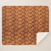 Bruin leder met achtergrondleder, bruin, backgr sherpa deken (Voorkant (horizontaal))