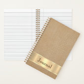 Bruin leder notitieboek (Binnen)