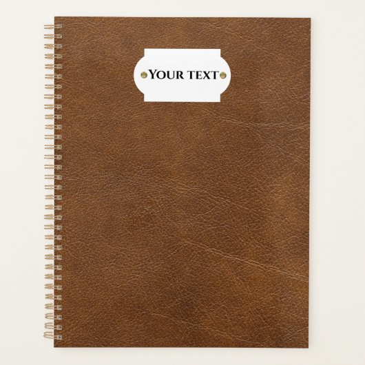 Bruin leder planner (Voorkant)