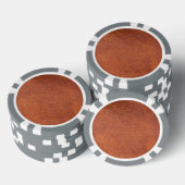 Bruin leder poker chips (Opstapeling)