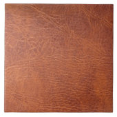 Bruin leder tegeltje (Voorkant)