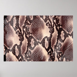 Bruin leder textuur poster