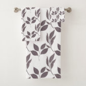 Bruin lederen handdoekset bad handdoek (Insitu)