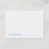 Bruin lederen leven visitekaartje (Achterkant)