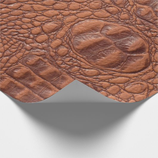 Bruin lederen textuur backgrondontwerp, fond, abst cadeaupapier (Hoek)