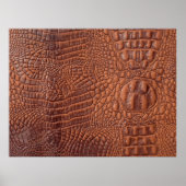 Bruin lederen textuur backgrondontwerp, fond, abst poster (Voorkant)