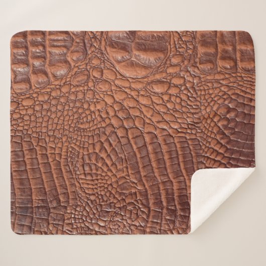 Bruin lederen textuur backgrondontwerp, fond, abst sherpa deken (Voorkant (horizontaal))