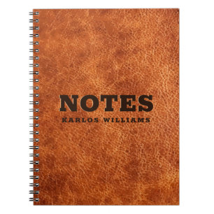 Bruin  lederen textuur notitieboek